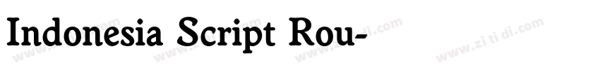 Indonesia Script Rou字体转换 Indonesia Script Rou字体转换
